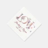 Liefde Bruiloftsreceptie Servet (Hoek)
