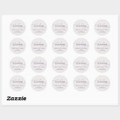 Liefde Bruisende Gotische Bubbles Brouwsels Koppel Ronde Sticker (Vel)