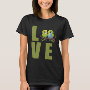Liefde Budgie Moeder Budgerigar Parkiet Vogel 17 T-shirt