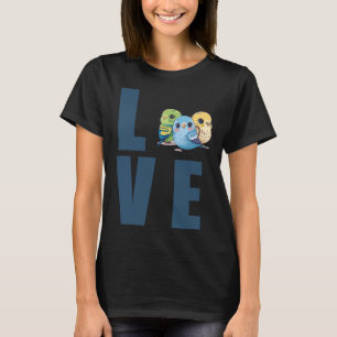 Liefde Budgie Moeder Budgerigar Parkiet Vogel 25 T-shirt