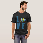 Liefde Budgie Moeder Budgerigar Parkiet Vogel Pull T-shirt (Voorkant volledig)