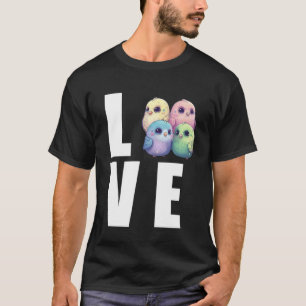 Liefde Budgie Moeder Budgerigar Parkiet Vogel Pull T-shirt