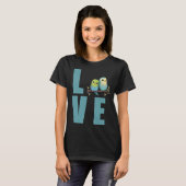Liefde Budgie Moeder Budgerigar Parkiet Vogel Pull T-shirt (Voorkant volledig)