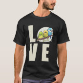 Liefde Budgie Moeder Budgerigar Parkiet Vogel Pull T-shirt (Voorkant)