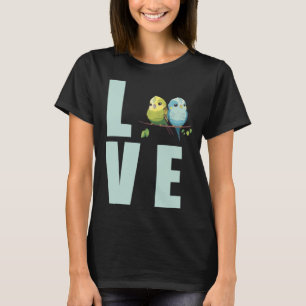Liefde Budgie Moeder Budgerigar Parkiet Vogel Pull T-shirt