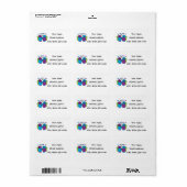 Liefde Bug Adreslabel Etiket (Full Sheet)