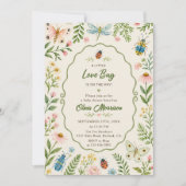 Liefde Bug Baby Shower Uitnodiging (Voorkant)