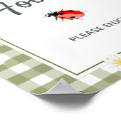 Liefde Bug Eettafel Baby Shower Bord Poster (Hoek)