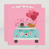 Liefde Bug Weddenschap Aangepast sparen de Datum Save The Date (Voorkant / Achterkant)