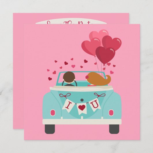 Liefde Bug Weddenschap Aangepast sparen de Datum Save The Date (Voorkant / Achterkant)