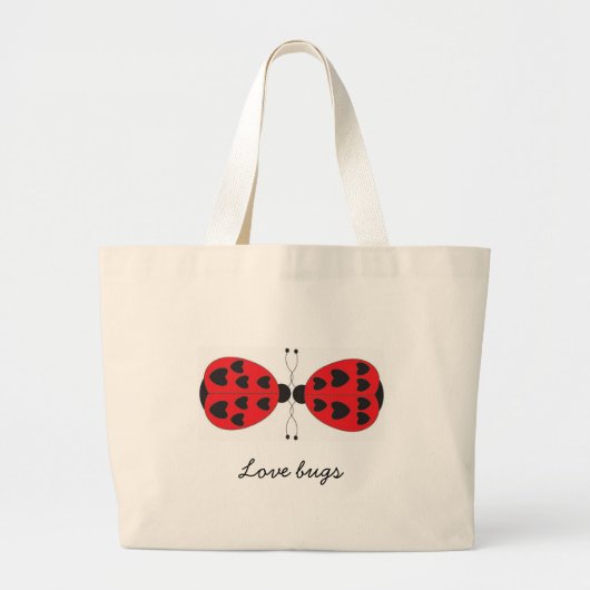 Liefde bugs-Canvas tas (Voorkant)