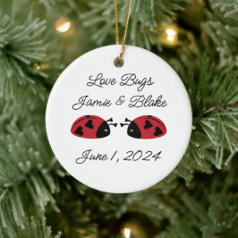 Liefde Bugs, personaliseren Keramisch Ornament