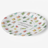 Liefde buik Beetles Kinderen van Birthday Papieren Bordje (Gekanteld)