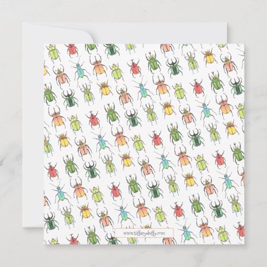 Liefde buik - Waterverf baardheden afgelopen dag Kaart (Achterkant)