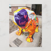 Liefde Bulldog Briefkaart (Voorkant)
