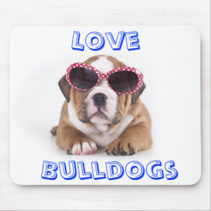 Liefde Bulldogs, Bulldog met zonnebril muismat
