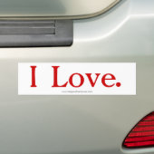 "Liefde" bumpersticker (Op auto)
