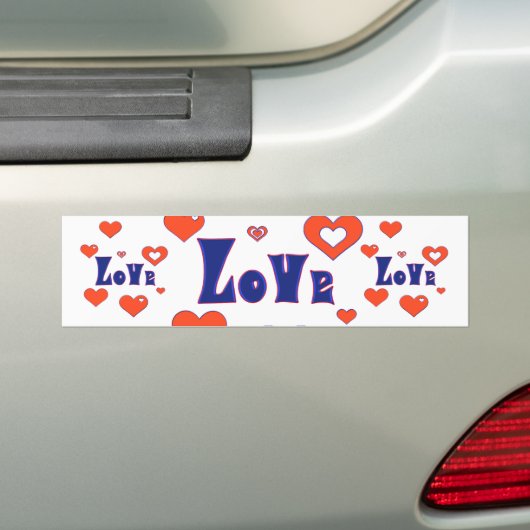 Liefde Bumpersticker (Op auto)