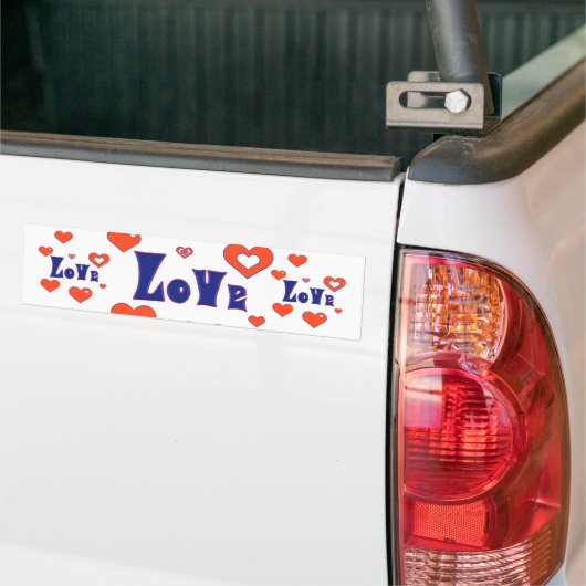 Liefde Bumpersticker (Op Truck)