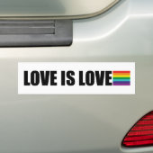 Liefde Bumpersticker (Op auto)
