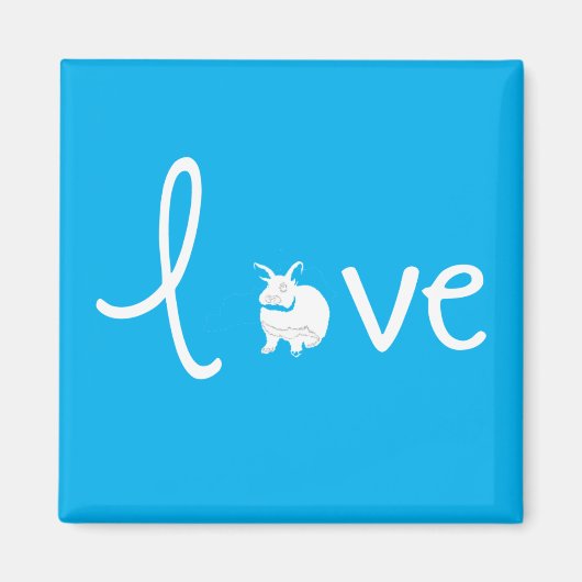 Liefde bunny magneet (Voorkant)