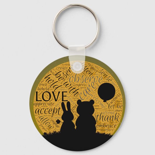 Liefde bunny sleutelhanger (Voorkant)