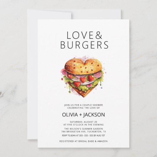 Liefde & Burgers Pret Casual Koppel Bruidsmeisje B Kaart (Voorkant)