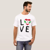 Liefde - Burundi-vlag T-shirt (Voorkant volledig)