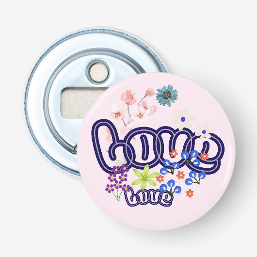 liefde button flesopener (Voorkant)