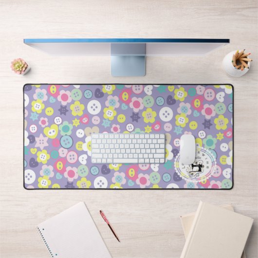 Liefde Buttonnen Paars Bureaumat (Kantoor 1)