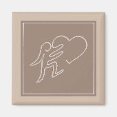 LIEFDE (CACAO) MAGNEET (Voorkant)