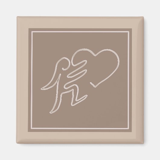 LIEFDE (CACAO) MAGNEET (Voorkant)