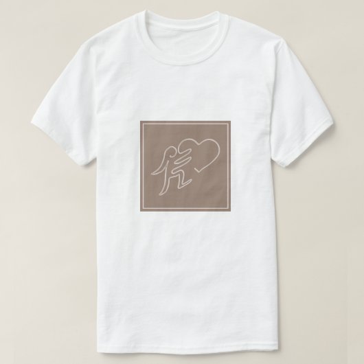 LIEFDE (CACAO) T-SHIRT (Design voorkant)