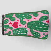 Liefde Cactus Patroon Golfheadcover (Voorkant)