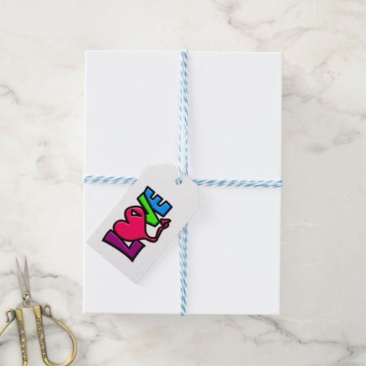 Liefde Cadeaulabel (Met Touw)
