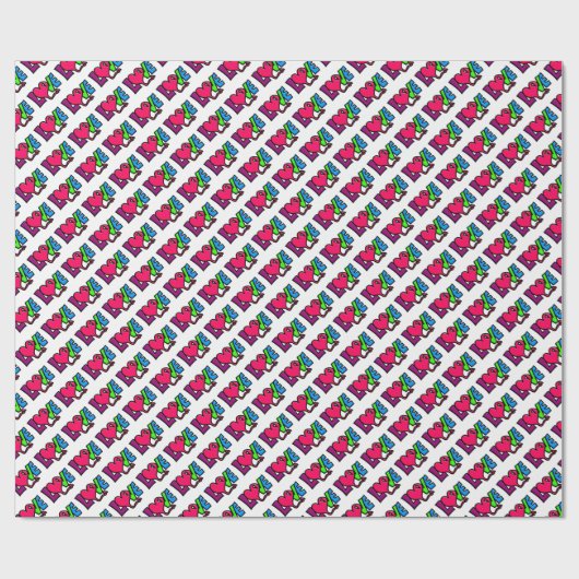 Liefde Cadeaupapier (Vlak)