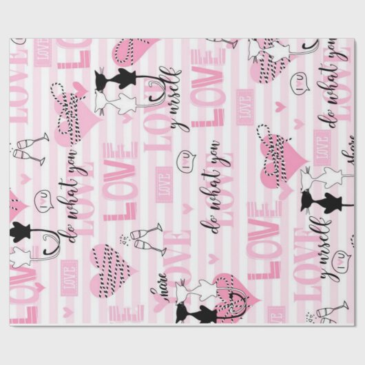 Liefde Cadeaupapier (Vlak)
