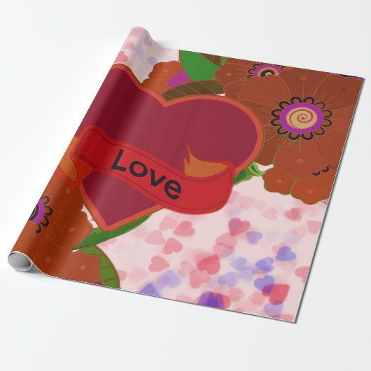 Liefde Cadeaupapier (Uitgerold)