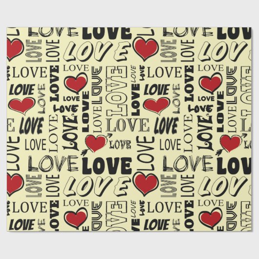 Liefde Cadeaupapier (Vlak)