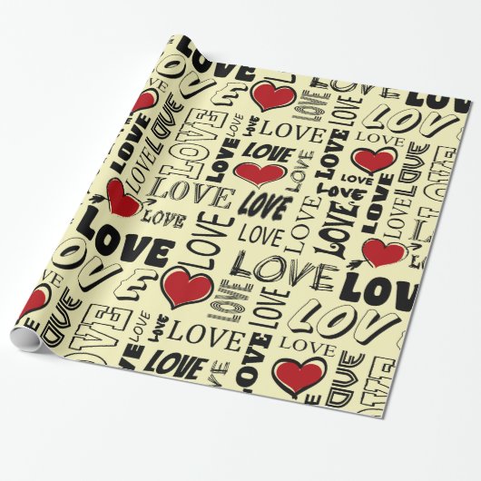 Liefde Cadeaupapier (Uitgerold)