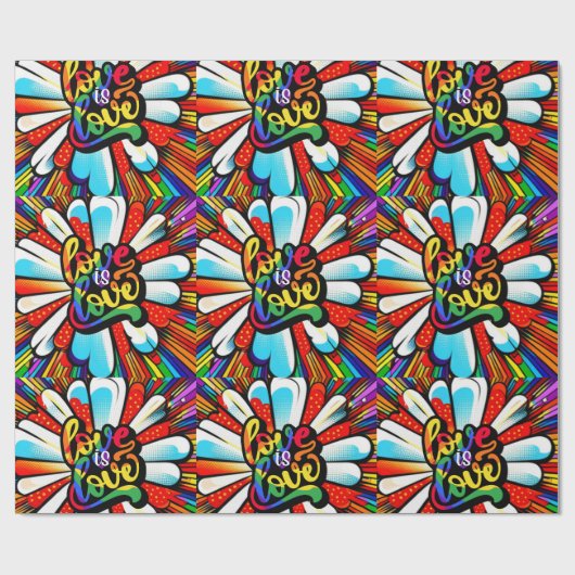 Liefde Cadeaupapier (Vlak)
