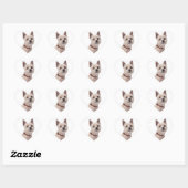 Liefde Cairn Terrier Puppy Hondengroet Stickers (Vel)