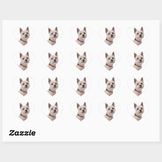 Liefde Cairn Terrier Puppy Hondengroet Stickers (Vel)