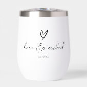 Liefde Calligrafie Hart Zwart & Wit ID940 (Voorkant)