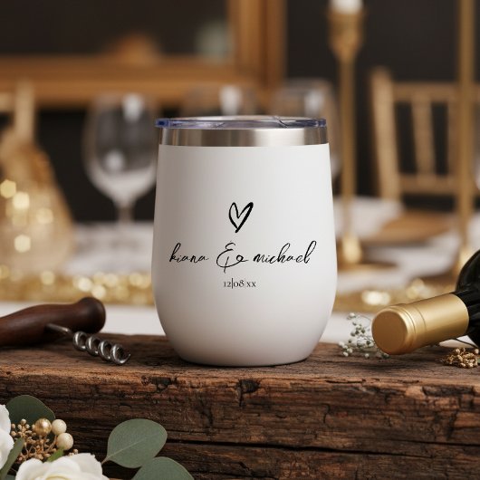 Liefde Calligrafie Hart Zwart & Wit ID940