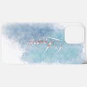 Liefde Calligrafie Waterverf Schilderen Kunst Arti Case-Mate iPhone Case (Achterkant (horizontaal))