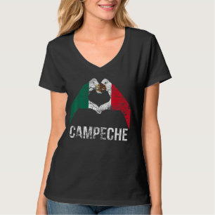 Liefde Campeche Mexico Vacation  Mexicaanse vlag T-shirt
