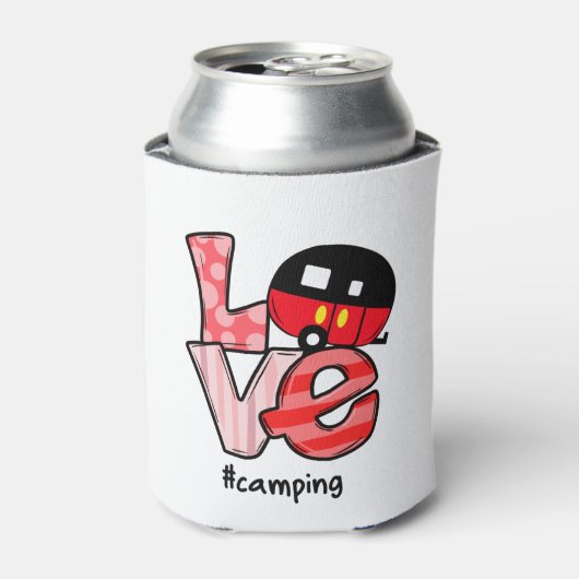 Liefde Camping #Camping Blikjeskoeler (Blikje Voorkant)