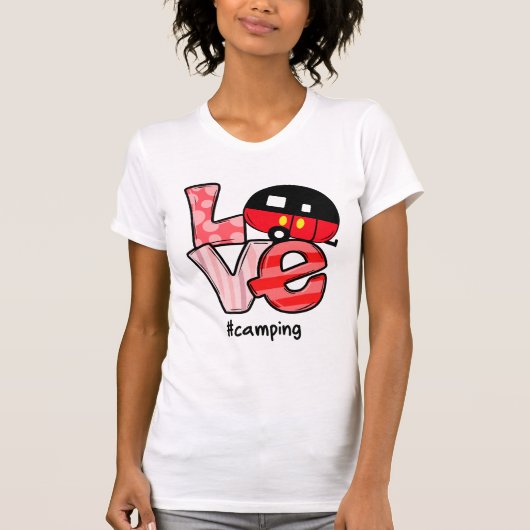 Liefde Camping #Camping T-shirt (Voorkant)