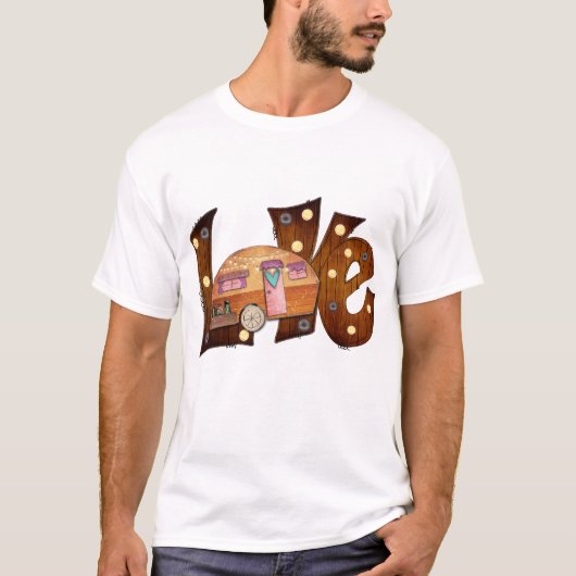 Liefde Camping  T-shirt (Voorkant)